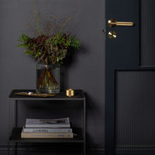 Cargar imagen en el visor de la galería, FIXED DOOR HANDLE / SINGLE-SIDED / CROSS / SMOKED BRONZE