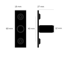 Cargar imagen en el visor de la galería, FURNITURE KNOB / PLATE / LINEAR / BLACK