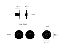 Cargar imagen en el visor de la galería, THUMBTURN LOCK / LINEAR / STEEL