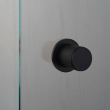 Cargar imagen en el visor de la galería, FIXED DOOR KNOB / SINGLE-SIDED / LINEAR / WELDERS BLACK